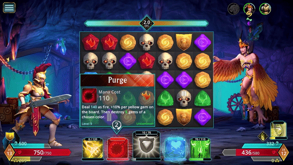 Puzzle Quest 3 Paladin Purge Spell