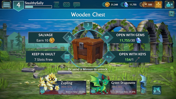 Chests, Keys and Chest Vault – Puzzle Quest 3